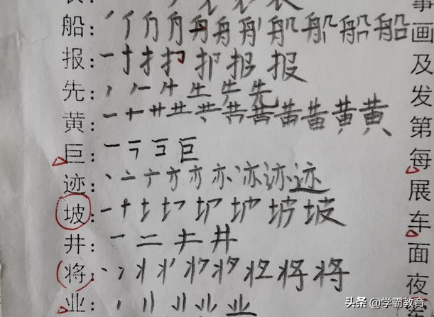戴是什么结构的字，这些生字的部首和笔顺