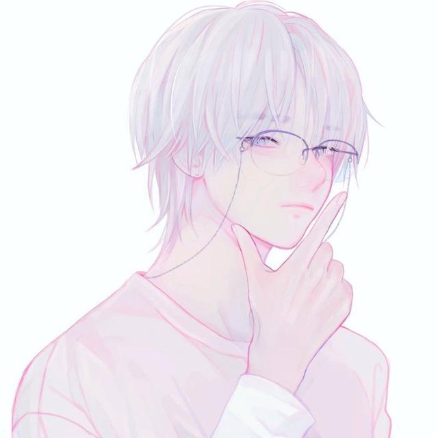 戴眼镜的可爱小正太，微信头像，戴眼镜的可爱小正太（喜欢这种画风的漫画头像）