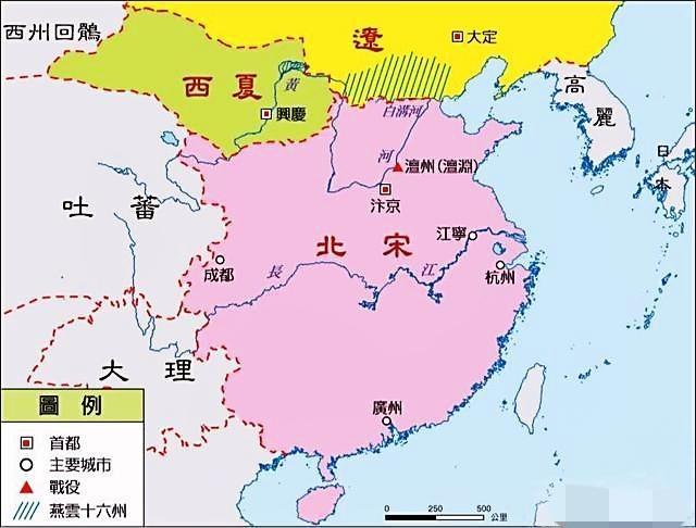 民国历代地图变化，两宋时期国土面积最少