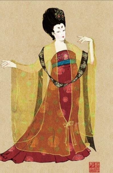 唐朝女子服饰，唐朝服饰女装图片（唐代不同时期的仕女服饰变化与其影响因素）