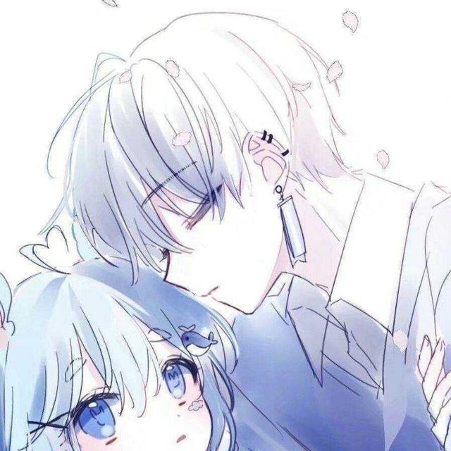 稀有蓝色系情头，蓝色系列情头。微信（蓝色系·动漫·情侣头像）