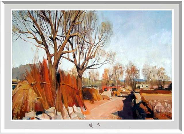 风景水粉画，风景水粉画山水（陆琦水粉风景写生作品）