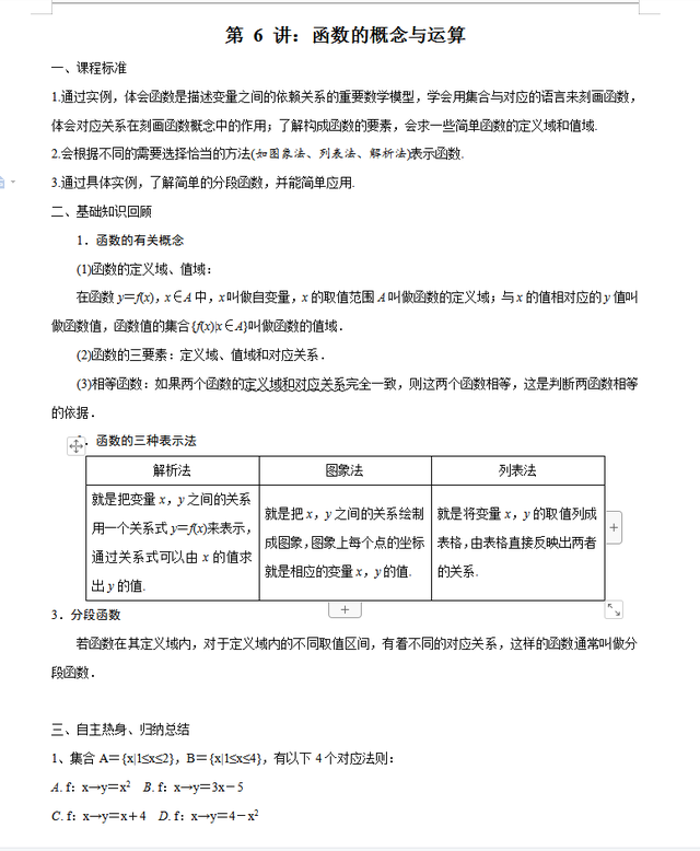 函数的对应关系，函数的对应关系是什么（高一到高三必须吃透函数的10大性质归纳）