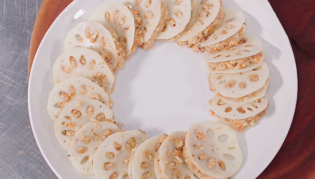 图片[3]-【蒸藕夹】做法步骤图 肺干净了 身体更健康-起舞食谱网