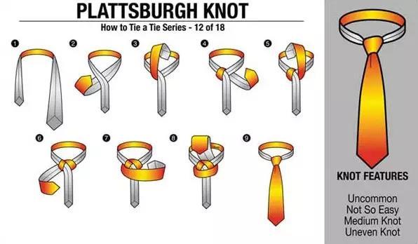 领带打法步骤慢动作，教你打领带的8种方式