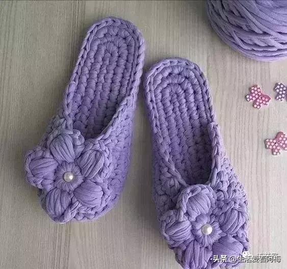新手勾鞋子一步一步教，鞋子的钩法详解简单几步教会你（是时候为家人钩织地板拖了）