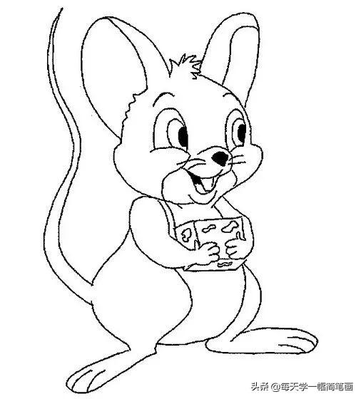 老鼠简笔画7 2=9,老鼠简笔画7 2=9 画法(每天学一幅简笔画