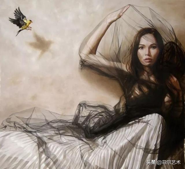 西洋美人低调秀民族穿搭，美国艺术家人体油画中那些丰满性感的西洋女子