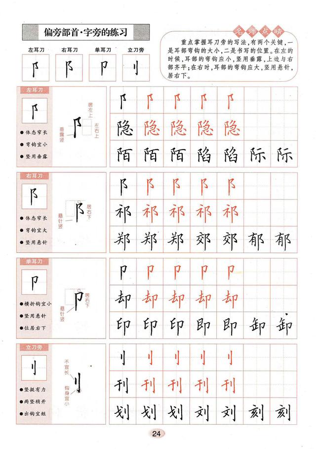 字帖最好使用方法，趁早改过来。字帖的正确用法