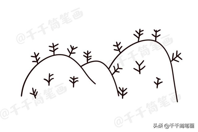 山怎么画简单好看，画山教程简单易学（风景简笔画教程：教你画山峰画）