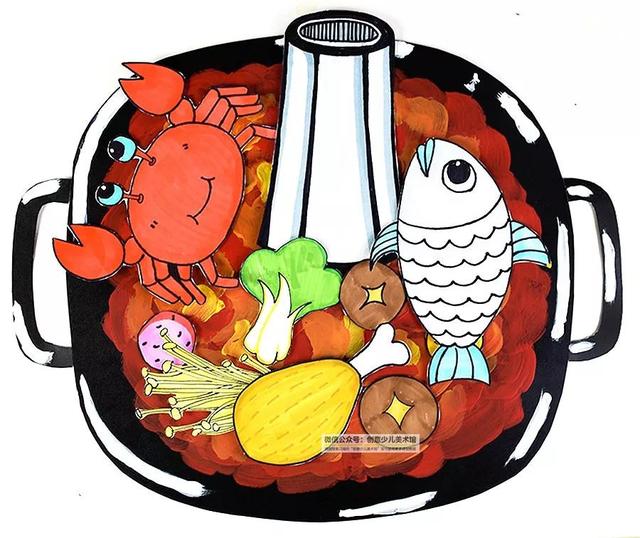 重庆火锅简笔画，重庆火锅的简笔画画法（儿童画教程，好吃的火锅）