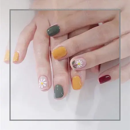 夏天指甲颜色大全图片流行，夏天显白指甲（够仙够清爽最重要是显手白）