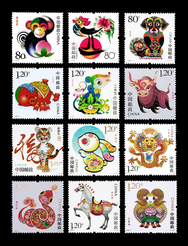 第一套生肖邮票叫什么名字,1980年我国发行的第一套生肖邮票的名称和
