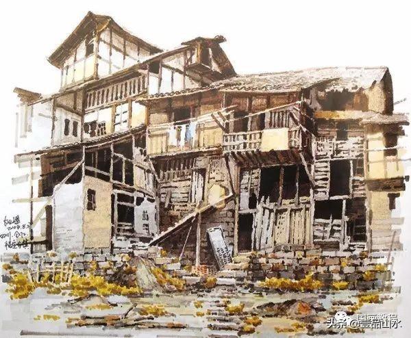彩绘风景，彩绘风景图片简单 初学者（夏克梁的水彩手绘风景作品欣赏）
