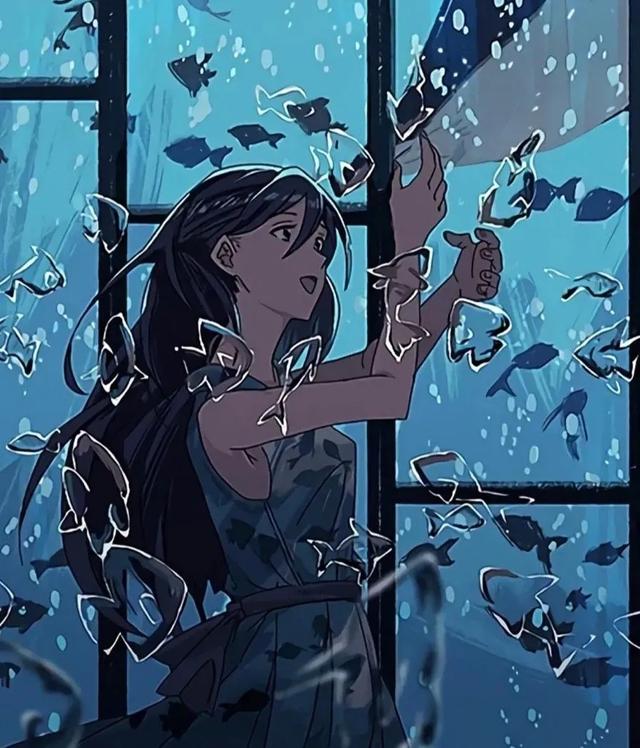 蓝色系头像微信，蓝色系头像（超纯净的治愈蓝色系头像）