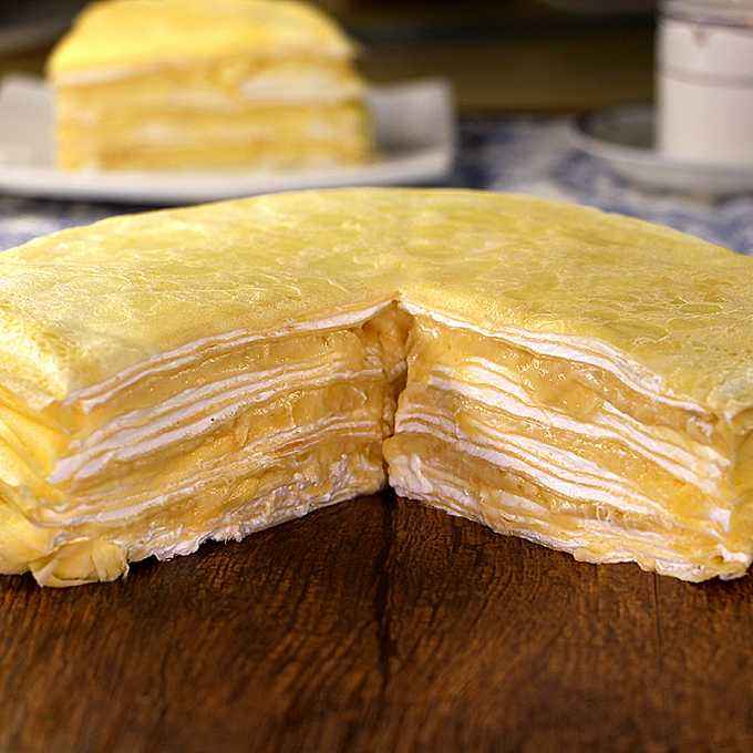 圖片[3]-【榴蓮千層蛋糕】做法步驟圖 榴蓮肉多到流出來 每口都是滿滿-起舞食譜網(wǎng)