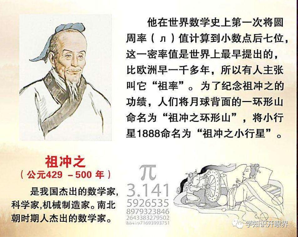 圆周率是谁发明的（祖冲之的数学天赋）