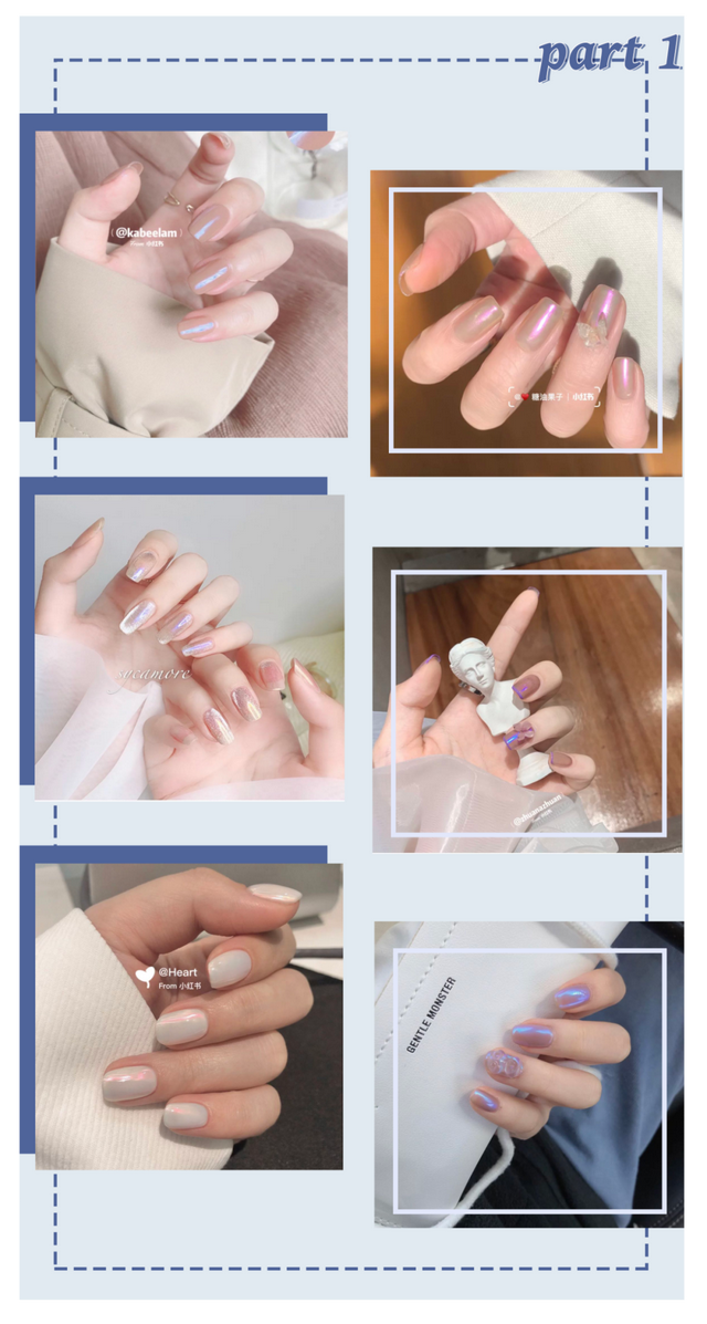 显白的指甲图片，显白指甲图片 款式渐变（精致又高级，还很显手白）