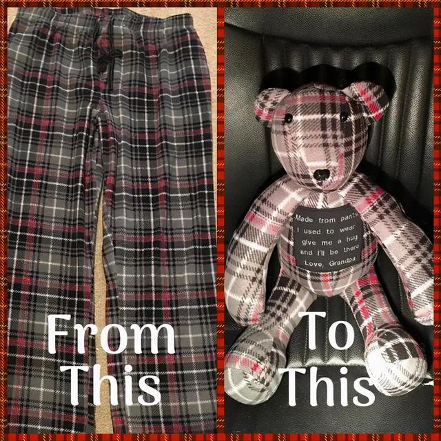 旧衣服怎样巧妙处理或利用，旧衣服怎么合理利用（妈妈把孩子的旧衣服变成了小熊玩偶）