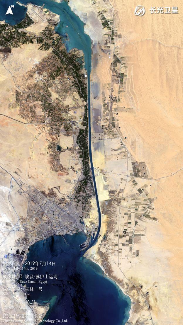苏伊士运河地图，世界十大运河地图（这就是地理课本中的苏伊士运河）