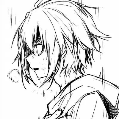 男生黑白动漫头像，男生动漫黑白头像微信（黑白动漫男头）