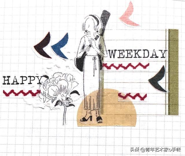 手帐怎么做才可爱，手帐100种可爱字体（盐系手帐拼贴的几个小套路）