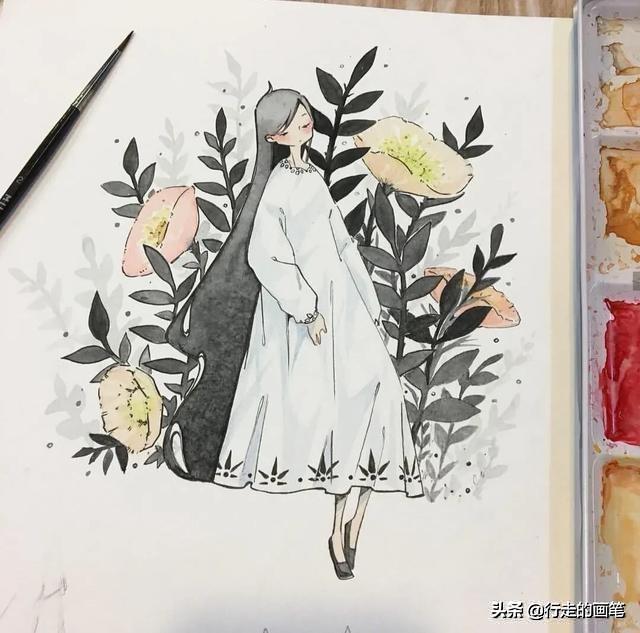 葡萄/超级好看的插画～插画师:ikedda,葡萄插画设计(ike在笔记本里画