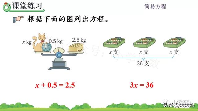 小学方程的意义是什么，方程是小学学的吗（人教版五年级数学上册第5单元《方程的意义》课件及同步练习）