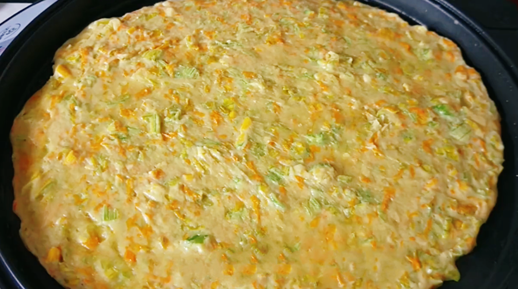 圖片[4]-【南瓜花雞蛋烙餅】做法步驟圖 出鍋孩子搶著吃 真香-起舞食譜網