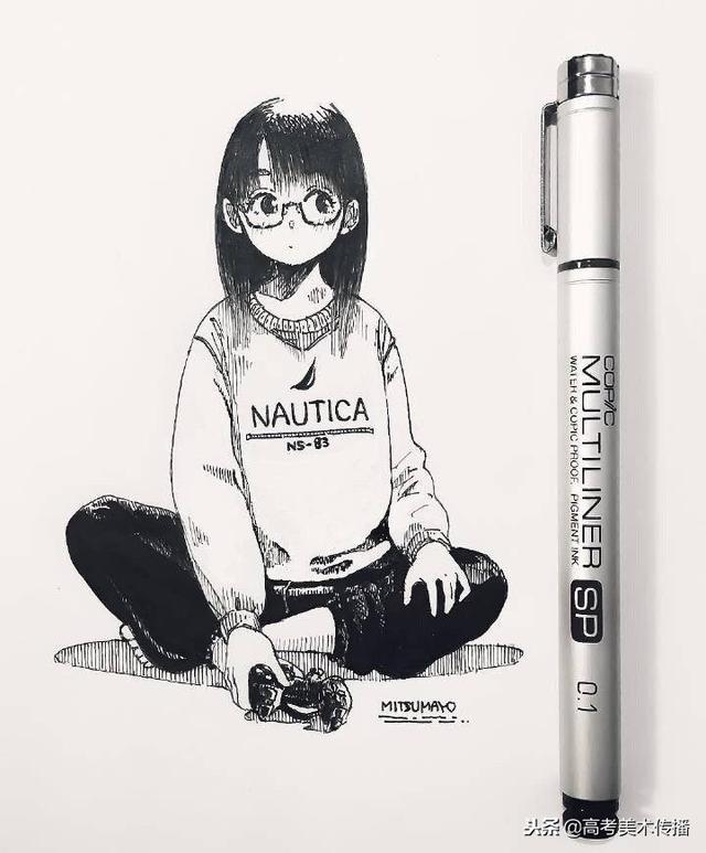 一组唯美浪漫卡通人物插画 插画师:純頃，微信头像，一组唯美浪漫卡通人物插画 插画师:純頃（一组卡通人物形象插画）