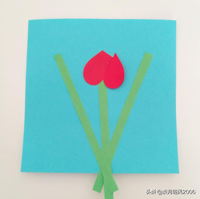 花朵手工粘贴画，花朵手工（一学就会的简单贴画教程）