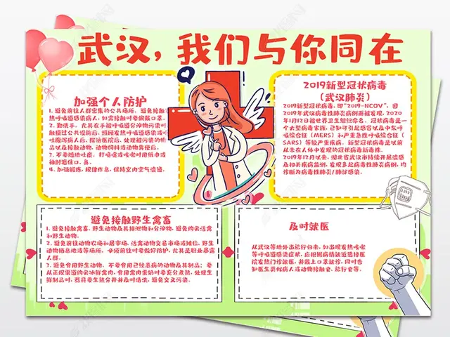 关于新型冠状病毒的手抄报，有关新型冠状病毒的手抄报怎么画（2020新型冠状病毒手抄报素材大全）