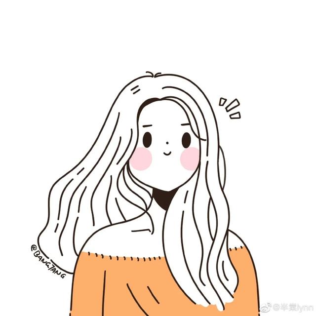 简笔画头像/可爱微信，简笔画头像/可爱（简笔画线条头像）