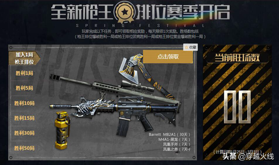 cf枪王排位活动，cf枪王排位17赛季奖励列表（CF排位新赛季免费送）