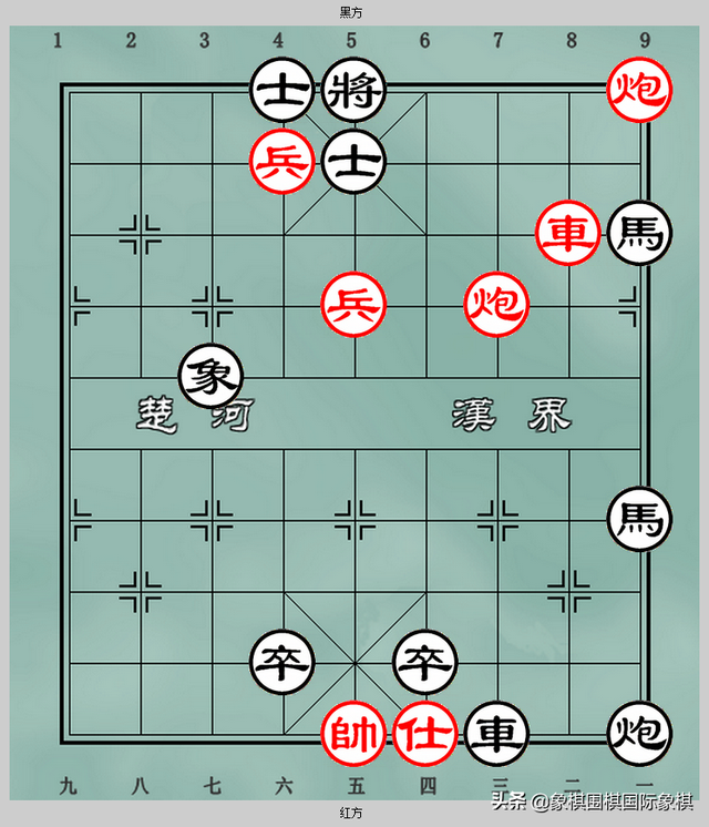 四退八进一打一字，退八横五打一生肖（象棋杀棋练习——五步杀）