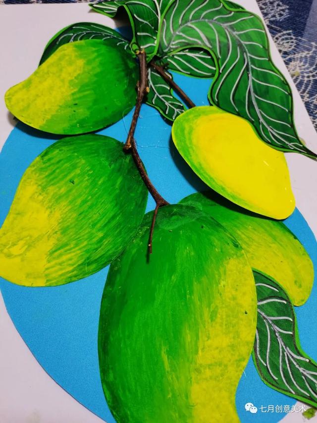 绘画系列之教你如何画芒果，绘画系列之教你如何画芒果树（创意芒果）
