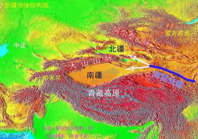 天山在地图上的位置，天山在哪里地图（详解天山南北——西域与大中亚地区）