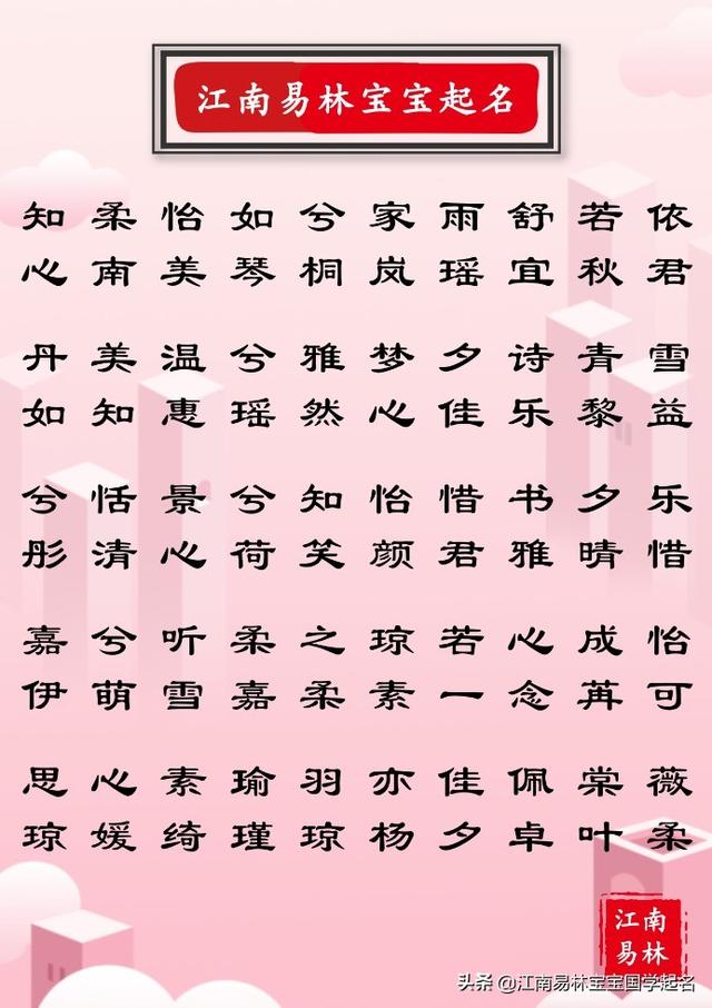 有哪些适合女孩起名用的好字，女孩取名最好用什么字比较好（200个女孩唯美名字）