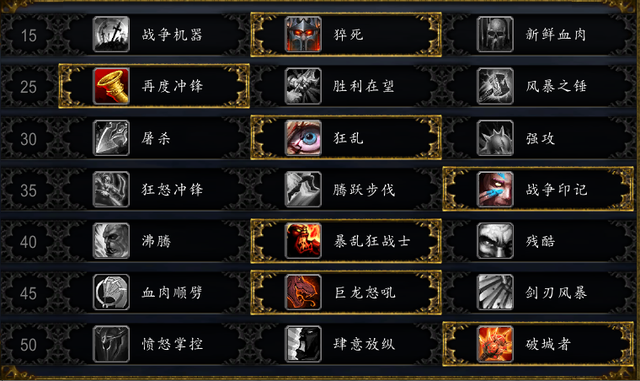 《热血魔兽》攻略之技能伤害汇总表,魔兽世界战士嗜血技能(《魔兽世界