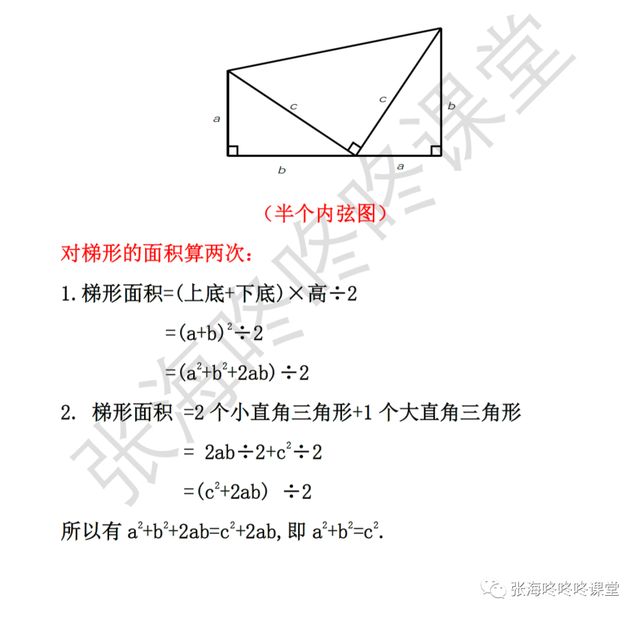 勾股定理怎么算，勾股定理怎么算角度（勾股定理的5种经典证明方法）