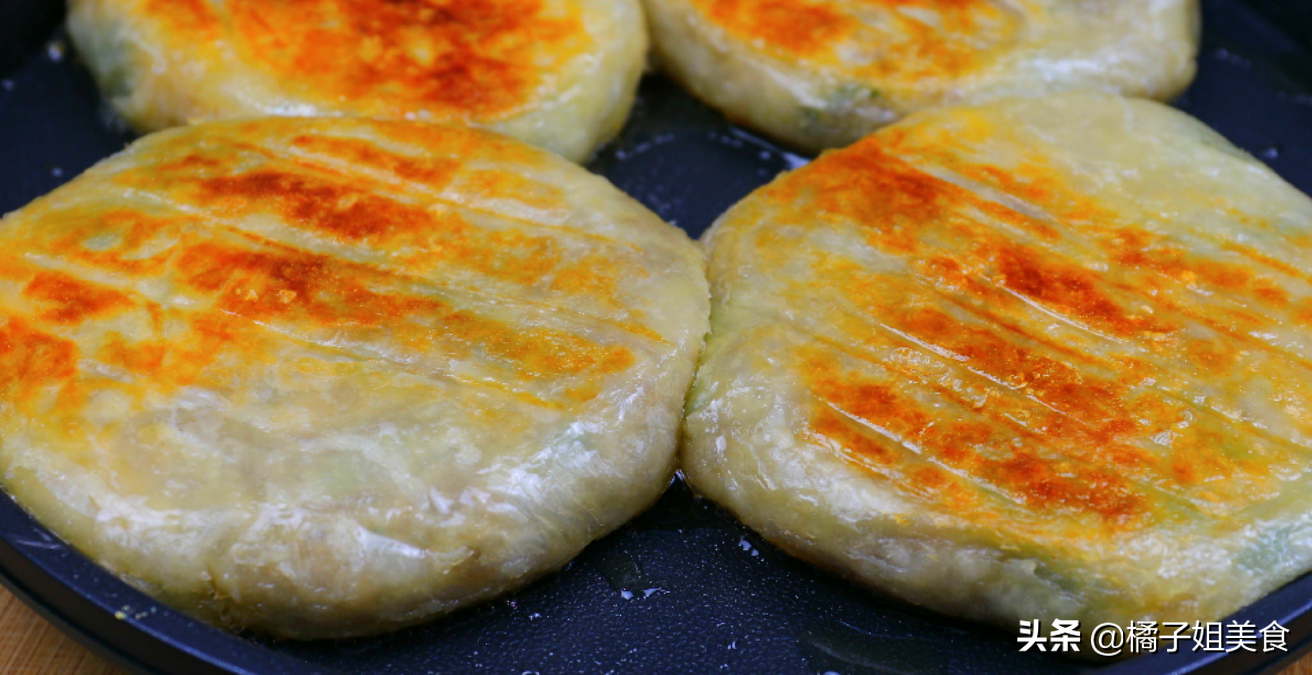 快手早餐饼 15分钟搞定酥脆美味 皮薄馅大-起舞食谱网