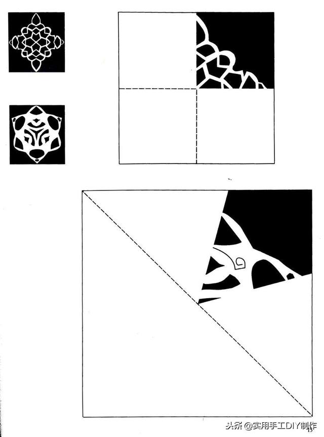 100种剪纸窗花教程图解，窗花剪纸教程图解（40多种雪花窗花剪纸图案）