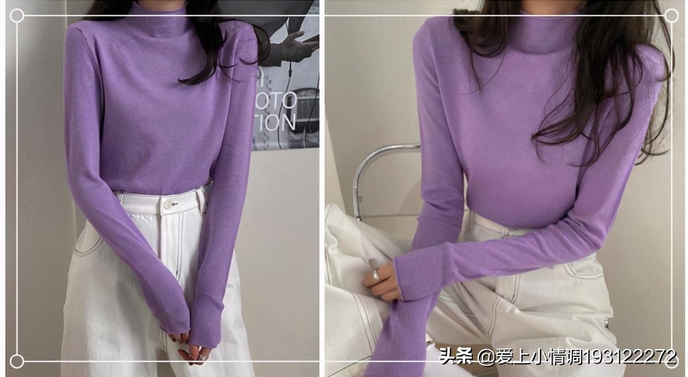 紫色和什么颜色搭配好看(下身紫色裤子上身穿什么)