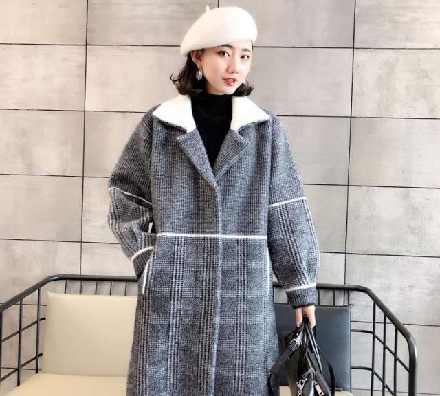 双面绒流行大衣,水貂绒外套宽松的设计更端庄,明朗的轮廓造型,简约的