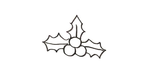 圣诞节简笔画，圣诞树简笔画彩色（22种圣诞主题卡通画元素）