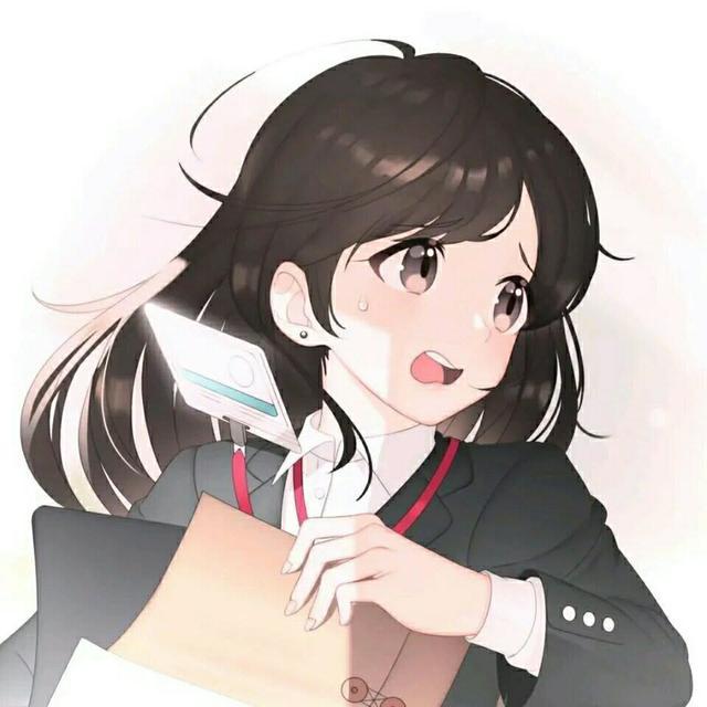 唯美的红色长发动漫卡通女生头像 鹿昔微信，唯美的红色长发动漫卡通女生头像 鹿昔（可可爱爱，运气不坏）