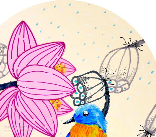 我们来学油画棒:荷花,我们来学油画棒(创意美术课程《荷花翠鸟图》) 我们来学油画棒:荷花,我们来学油画棒(创意美术课程《荷花翠鸟图》)