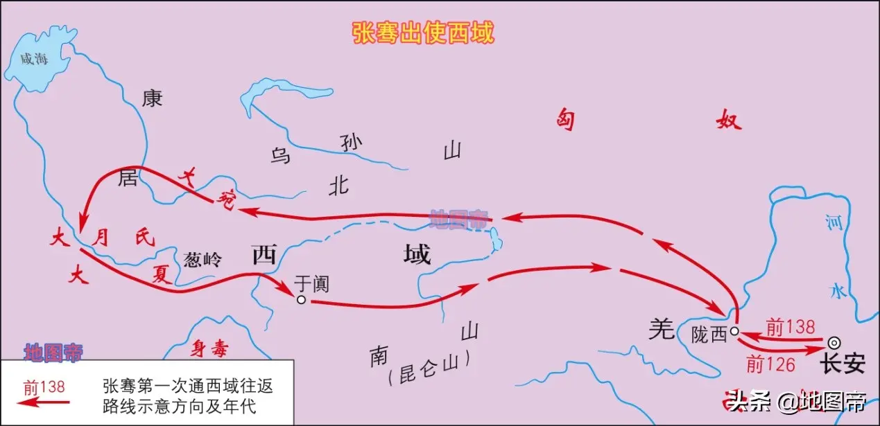 汉朝地图全图高清版大图，22张地图快速看汉朝历史