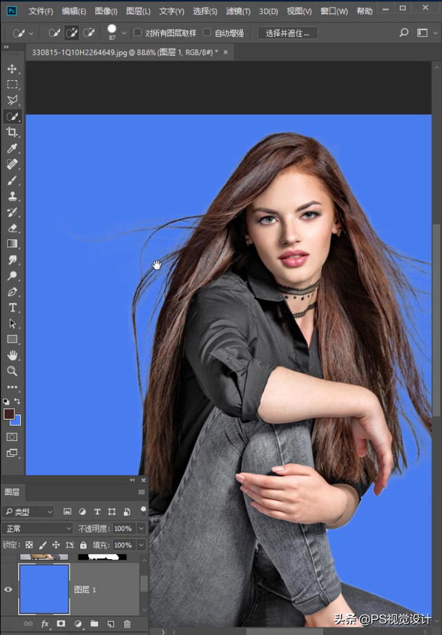 PS如何修剪白边，ps如何处理白边（PS抠头发丝有白边儿怎么处理）