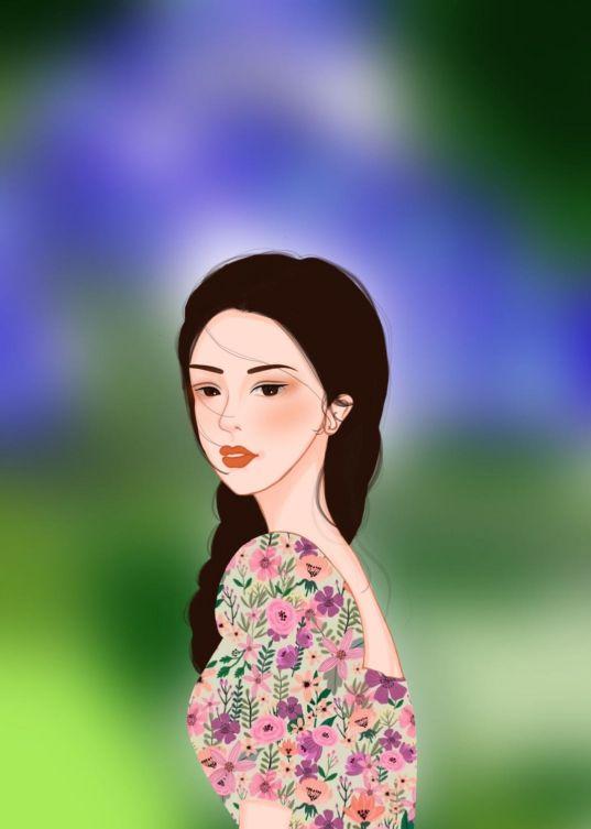 独角兽系列卡通少女，微信头像，独角兽系列卡通少女（分享一波手绘卡通头像/小姐姐篇）